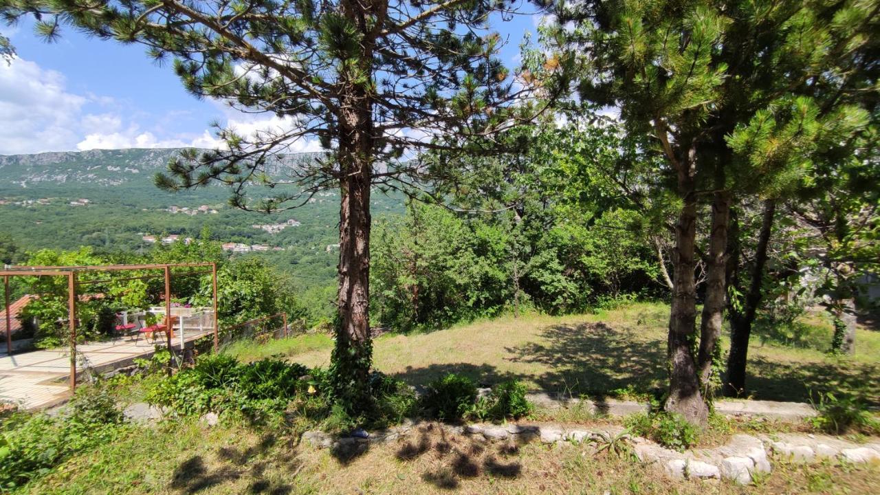 Amazing Sea-Mountain Valley View House With 3 Terraces And Huge Chill Gardens, 5Min From The Sea! Брибир Екстериор снимка
