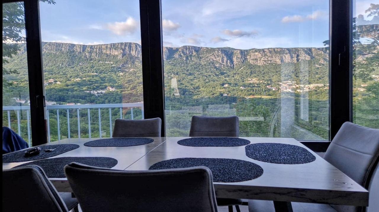 Amazing Sea-Mountain Valley View House With 3 Terraces And Huge Chill Gardens, 5Min From The Sea! Брибир Екстериор снимка