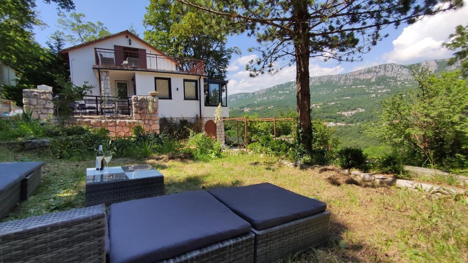 Amazing Sea-Mountain Valley View House With 3 Terraces And Huge Chill Gardens, 5Min From The Sea! Брибир Екстериор снимка
