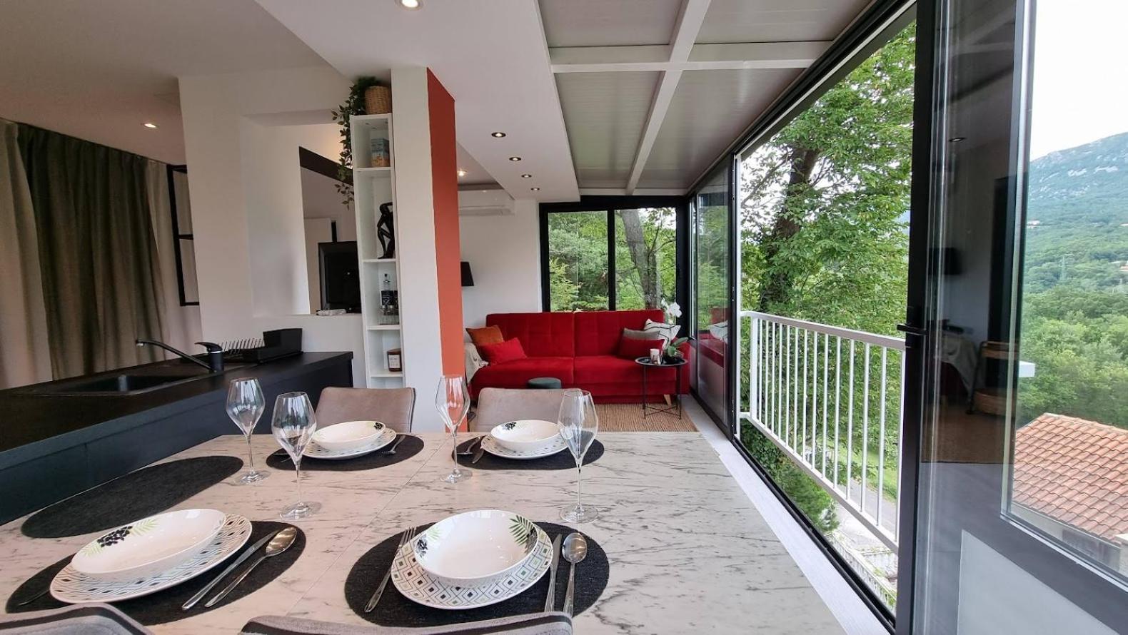 Amazing Sea-Mountain Valley View House With 3 Terraces And Huge Chill Gardens, 5Min From The Sea! Брибир Екстериор снимка